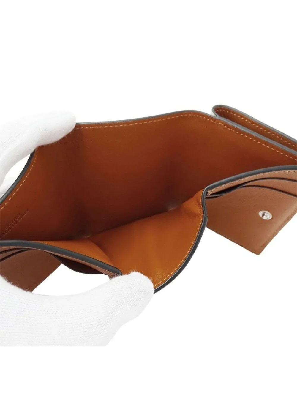 Loewe Wallet Trifold Anagram Shell Beige Mini Compact Seashell